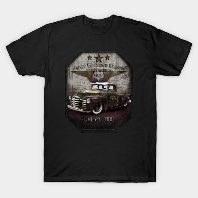 Chevy GMC 3100 Rusty T-Shirt by hardtbonez